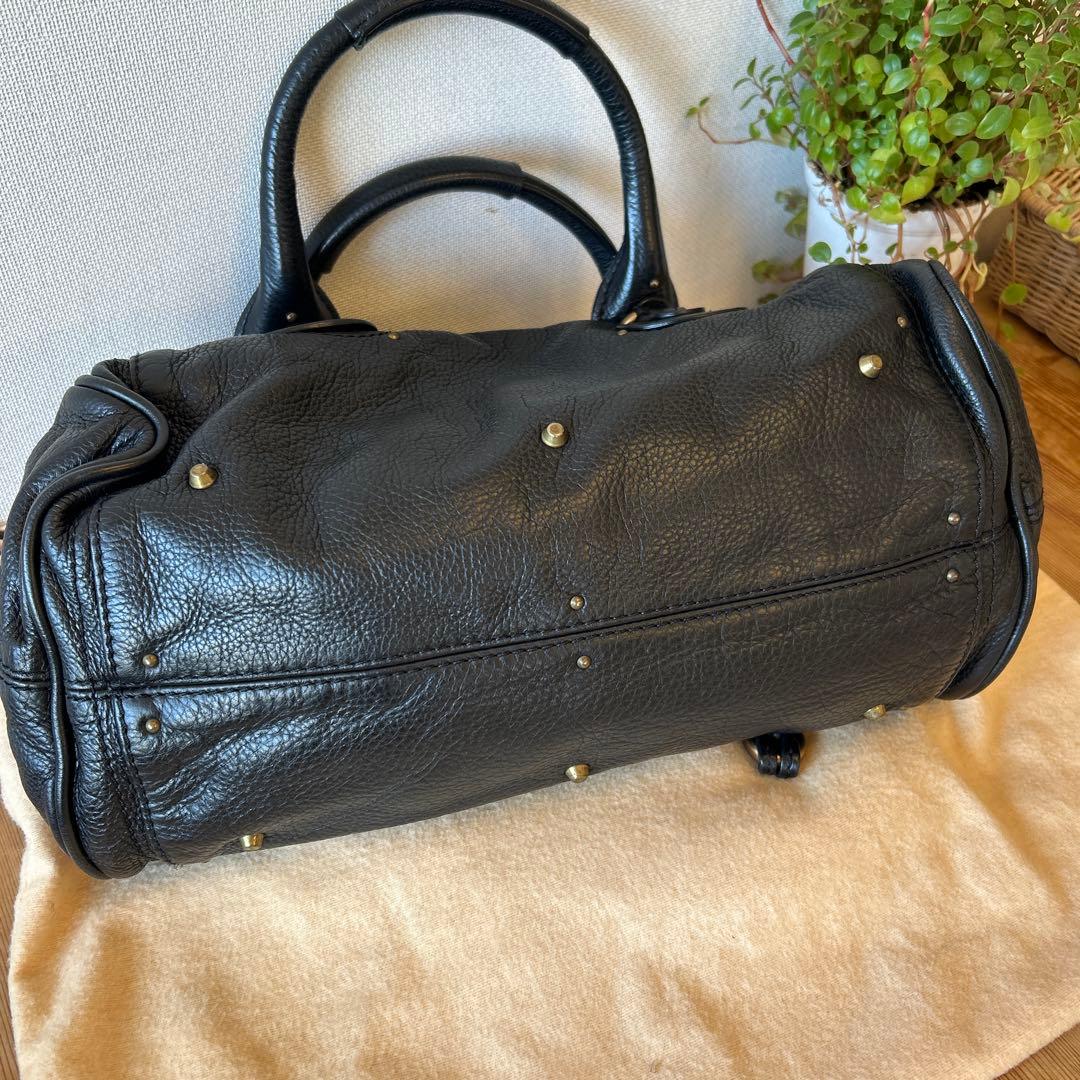 美品　Chloé パディントン　ブラックレザー ハンドバッグ