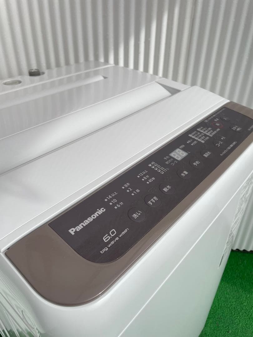 974パナソニック Fシリーズ ブラウン 6kg洗濯機 槽カビ予防 風乾燥機能付