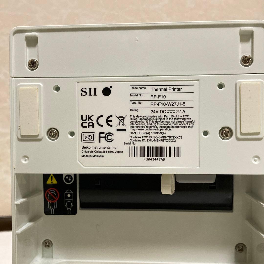 SII サーマルプリンター RP-F10 Bluetooth ロール紙3巻付き