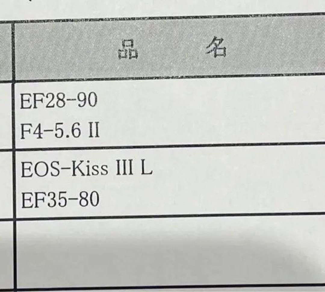 フィルムカメラ Canon EOS kiss III L