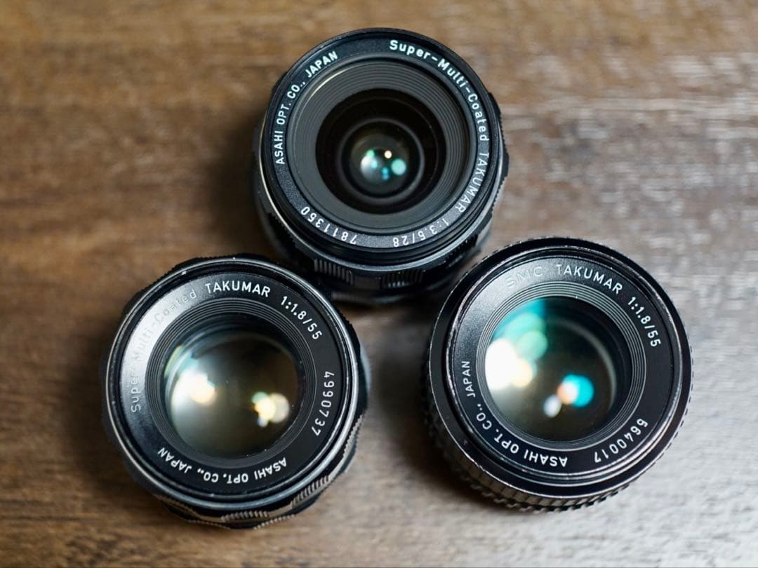 TAKUMAR 単焦点レンズ3本セット