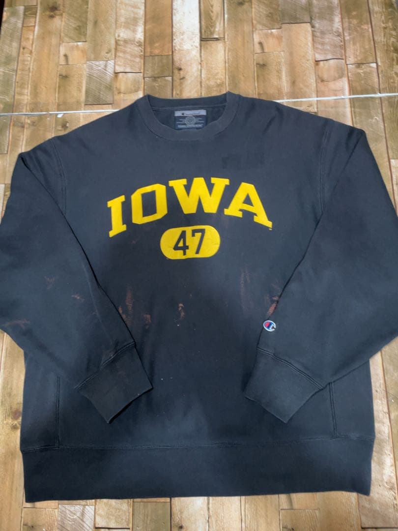 【レア希少00s】IOWA REVERSE WEAVE インドネシア産 黒 L