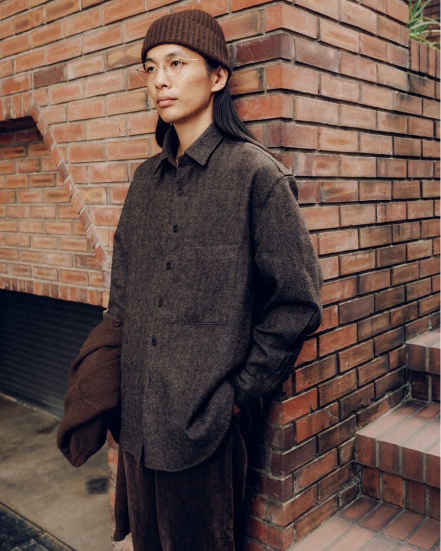 【新品ほぼ半額】大きく値下げ！evan kinori BIG SHIRT TWO