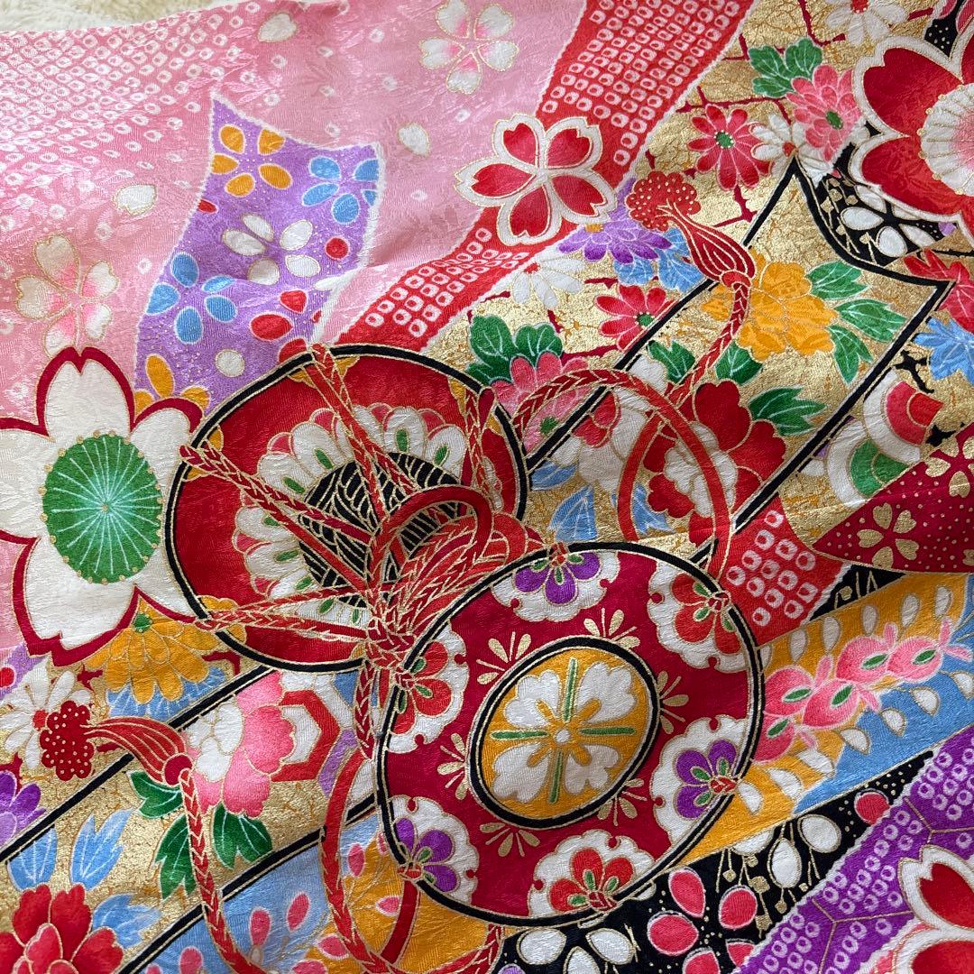 ピンク 花柄 七五三