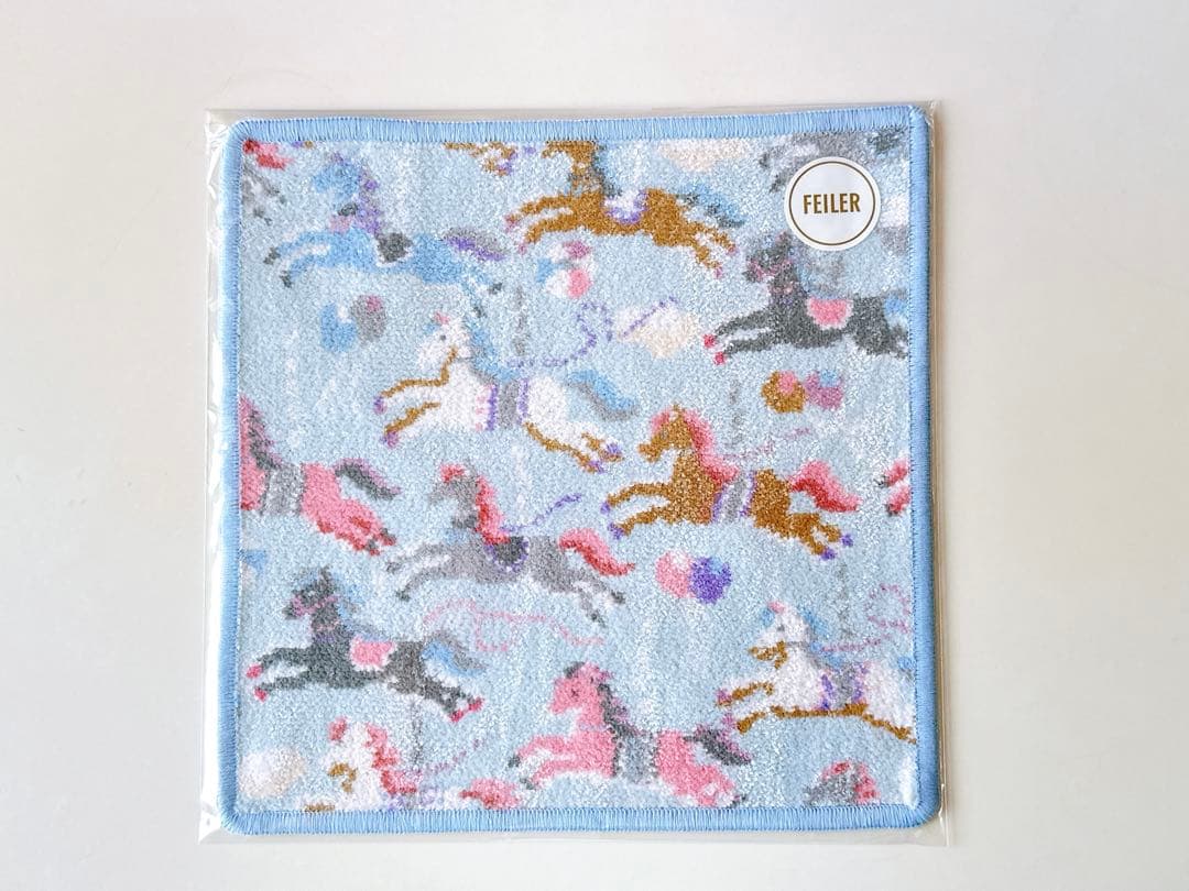 モクバ ハンカチ（ブルー）＆ハンカチポーチ（ピンク）