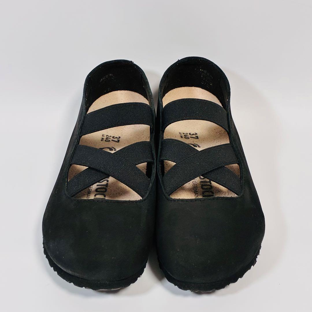 【超美品】ビルケンシュトック　サンタアナ　バレエシューズ　黒　37