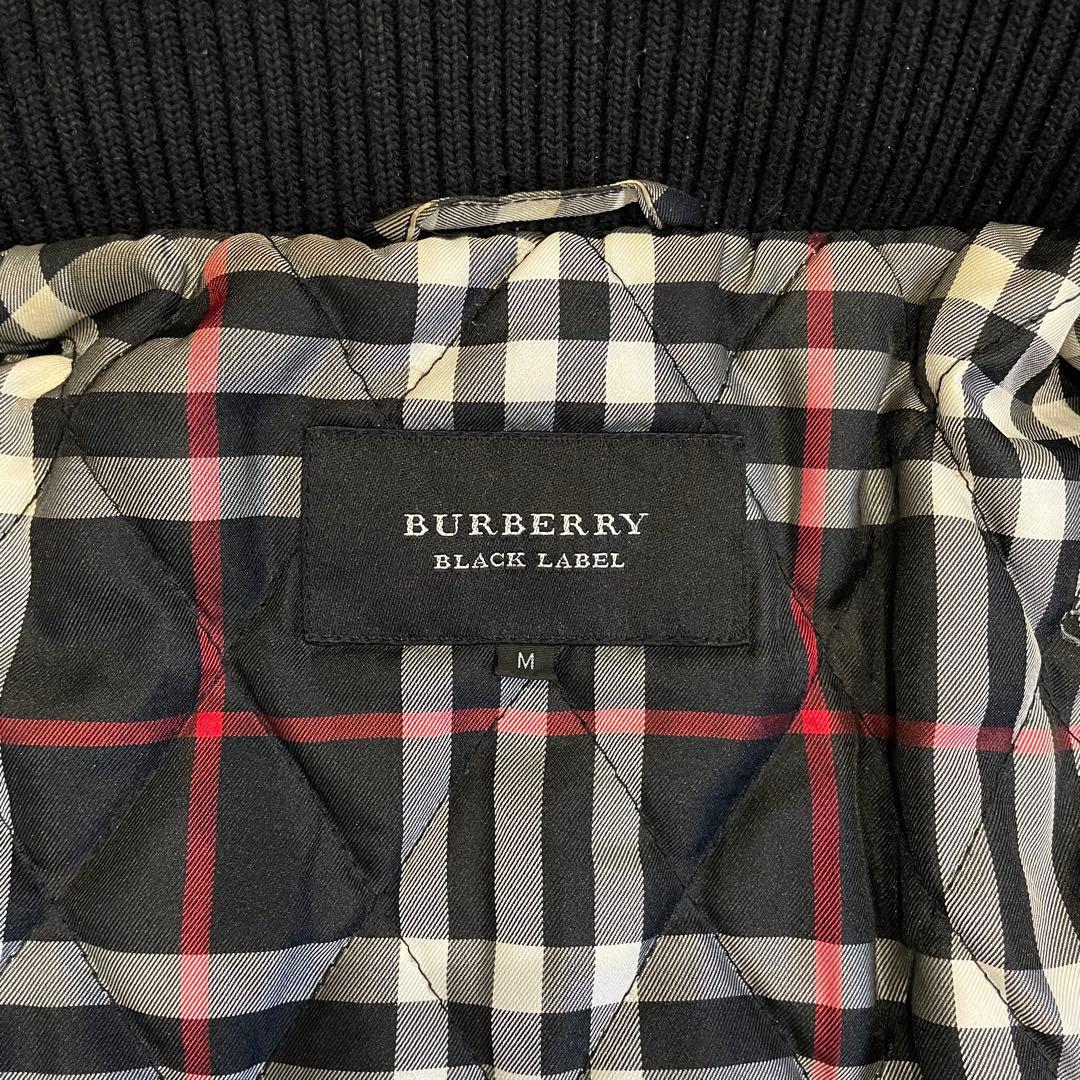 BURBERRY ブラックレーベル モッズコート たぬきファー ブラック