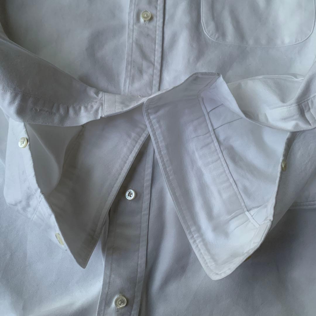BEAMS+ BD オックスフォードシャツ ホワイト 日本製 Lサイズ