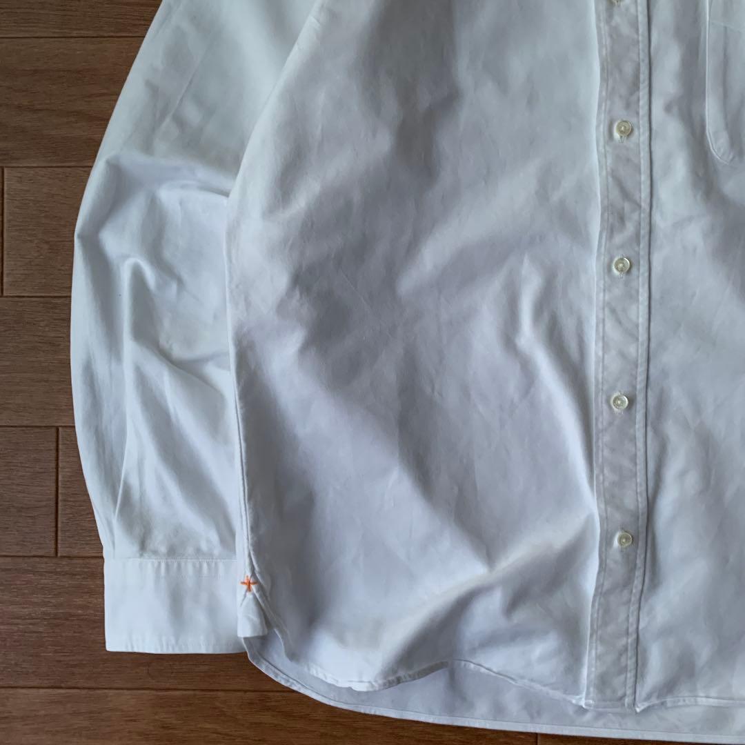 BEAMS+ BD オックスフォードシャツ ホワイト 日本製 Lサイズ