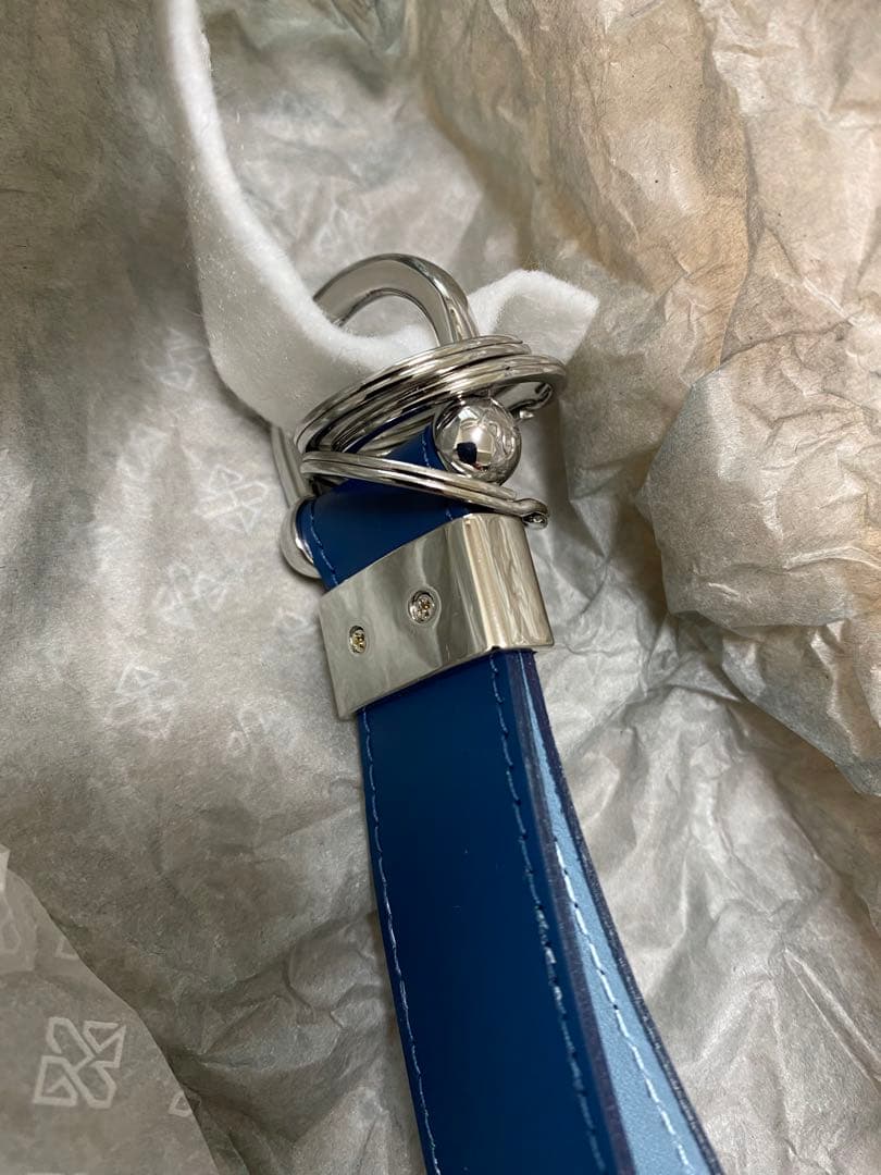 ETTINGER キーリング・キーホルダー 3連 紺色（NAVY）