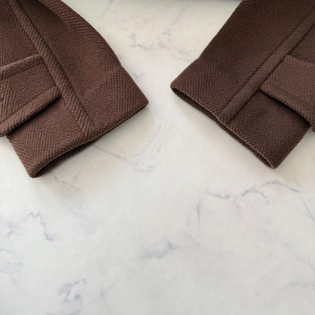 ☆美品☆ オールドイングランド　ヘリンボーン　ダッフルコート　ブラウン　トグル