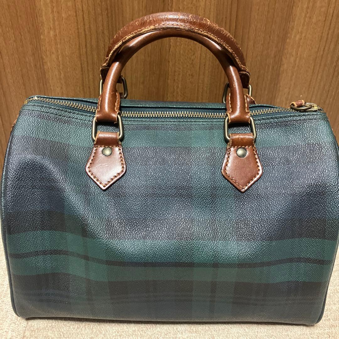 POLO　RALPHLAUREN　ミニボストンバッグ　チェック