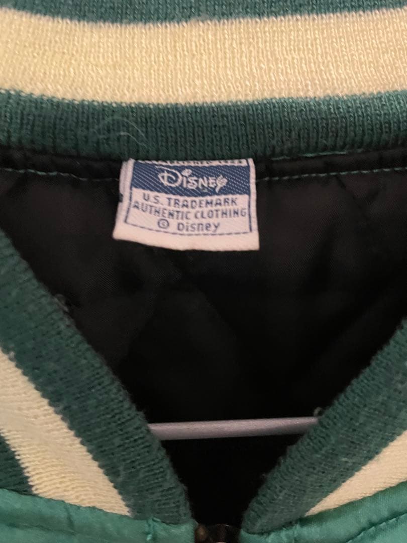 【ディズニー年代物】バンビ刺繍スカジャン　グリーン