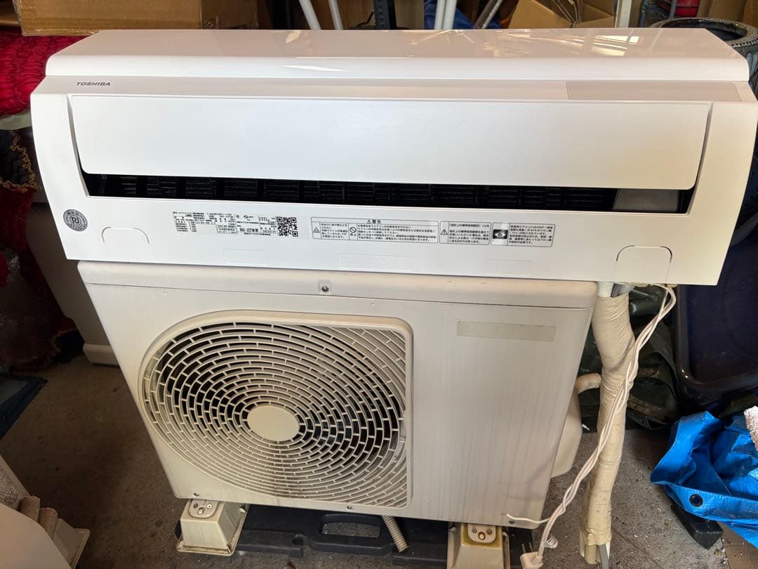 東芝エアコン　14畳　RAS-K401X (W) 2023年製　ポンプダウン済み