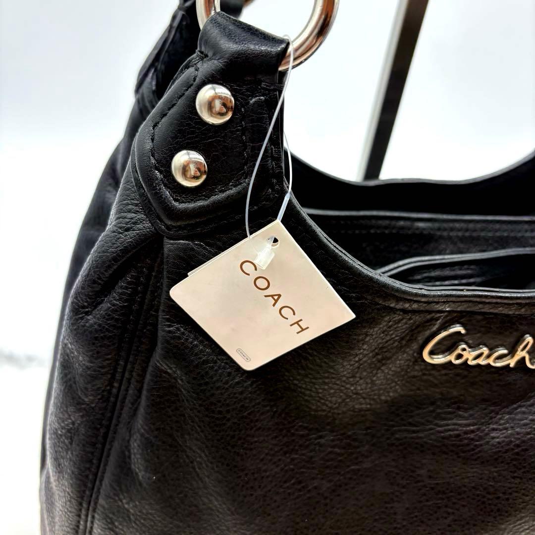 GAO　COACH コーチ　アシュレイ　ハンドバッグ　レザー　ブラック　黒