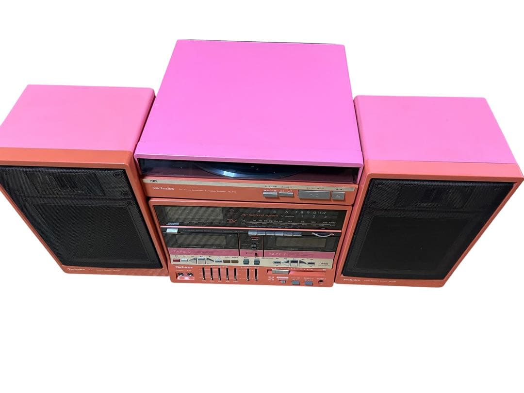 ジャンク品　レトロ　Technics ダブルカセット　プレーヤー　ステレオコンポ