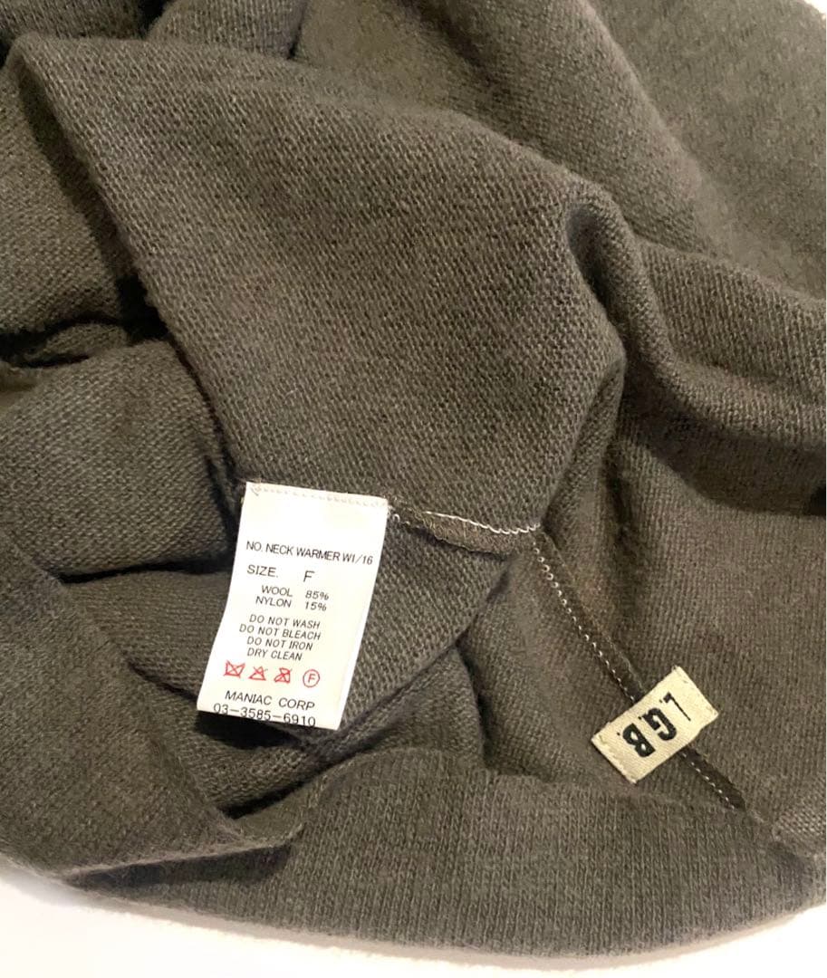 小物 LGB NECK WARMER ARMY KHAKI