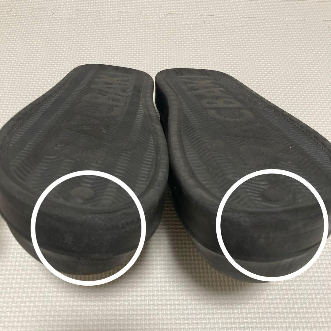 ま*る様 racbaki サボサンダル レディースM (鼻緒なし) ブラック