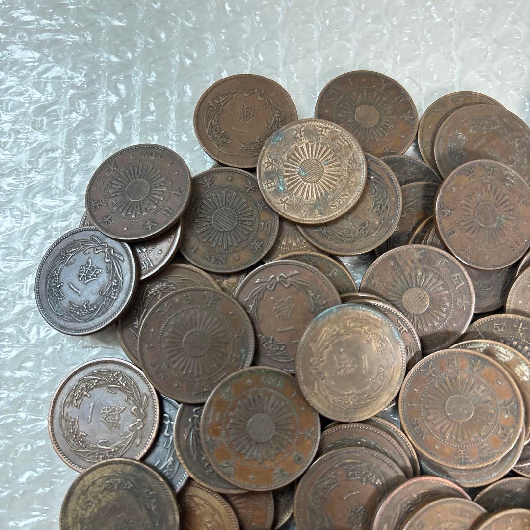稲1銭青銅貨 100枚　まとめ　古銭　旧貨幣　2