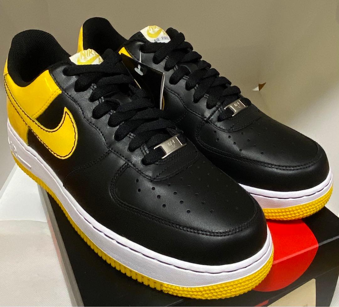 希少!NIKE AIR FORCE 1 LOW 黒黄 Varsity Maize