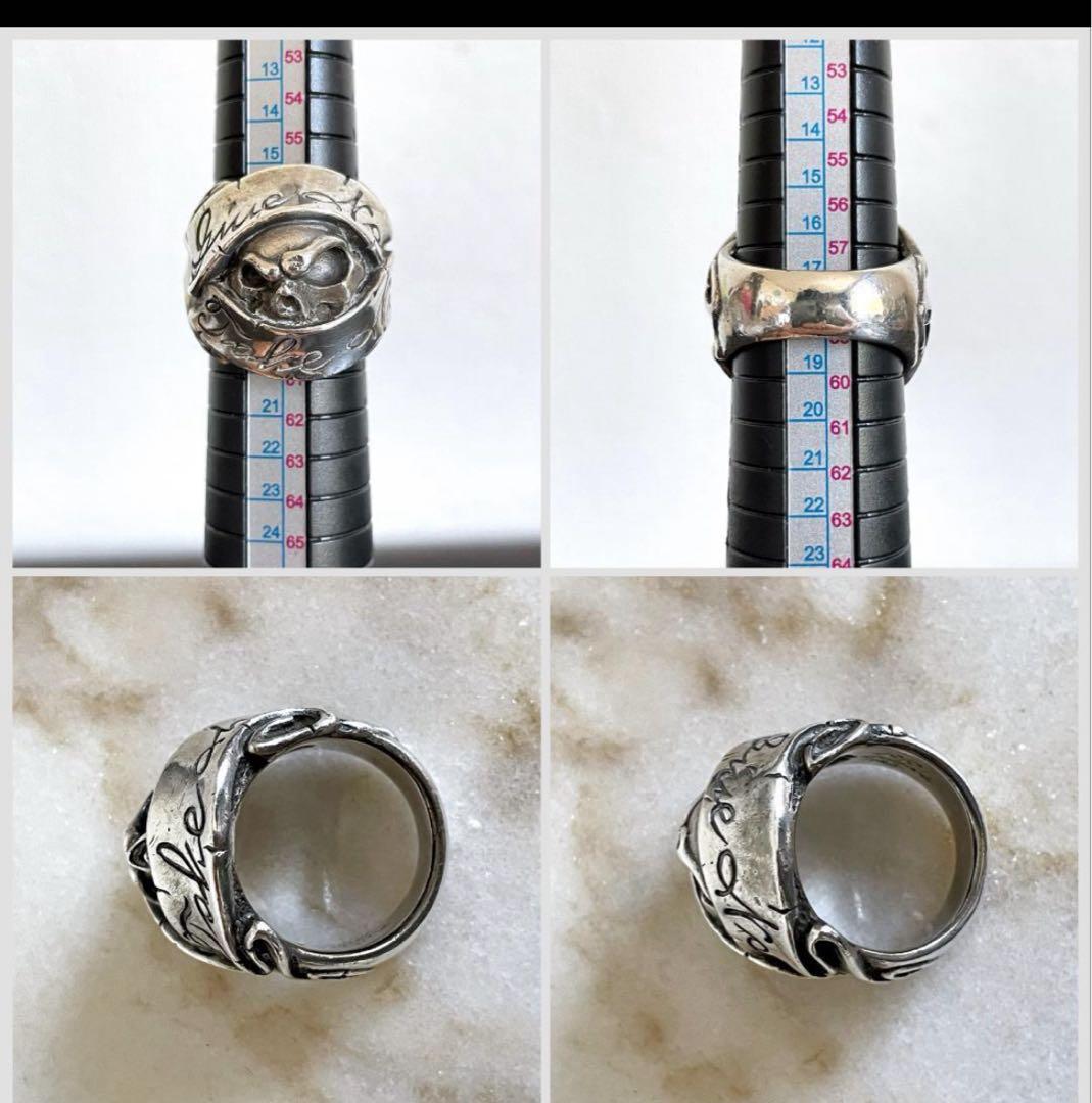 希少☆Rat Race ラットレース シルバー925 スカルヘッド 髑髏リング