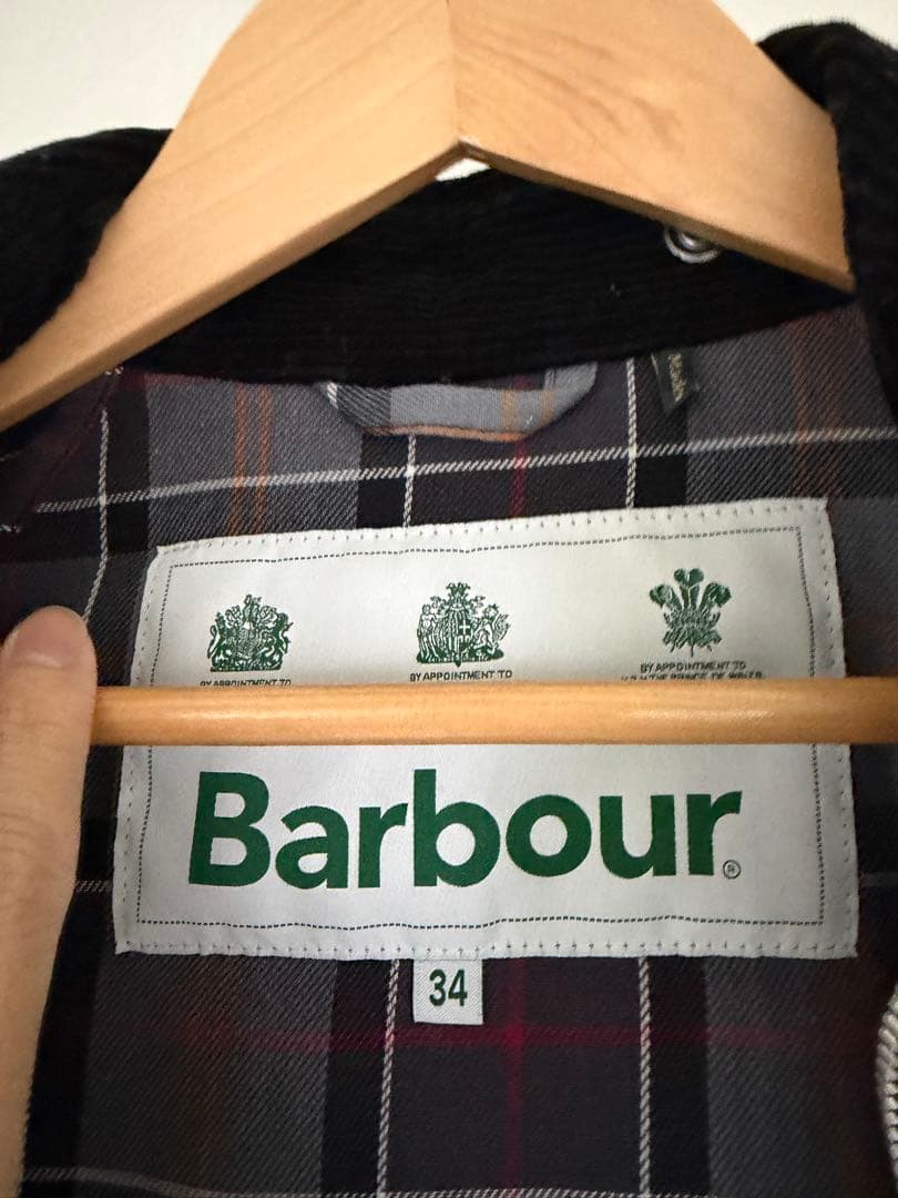 バブアー　オーバーサイズ　バーレー　34 ピンバッジ付き