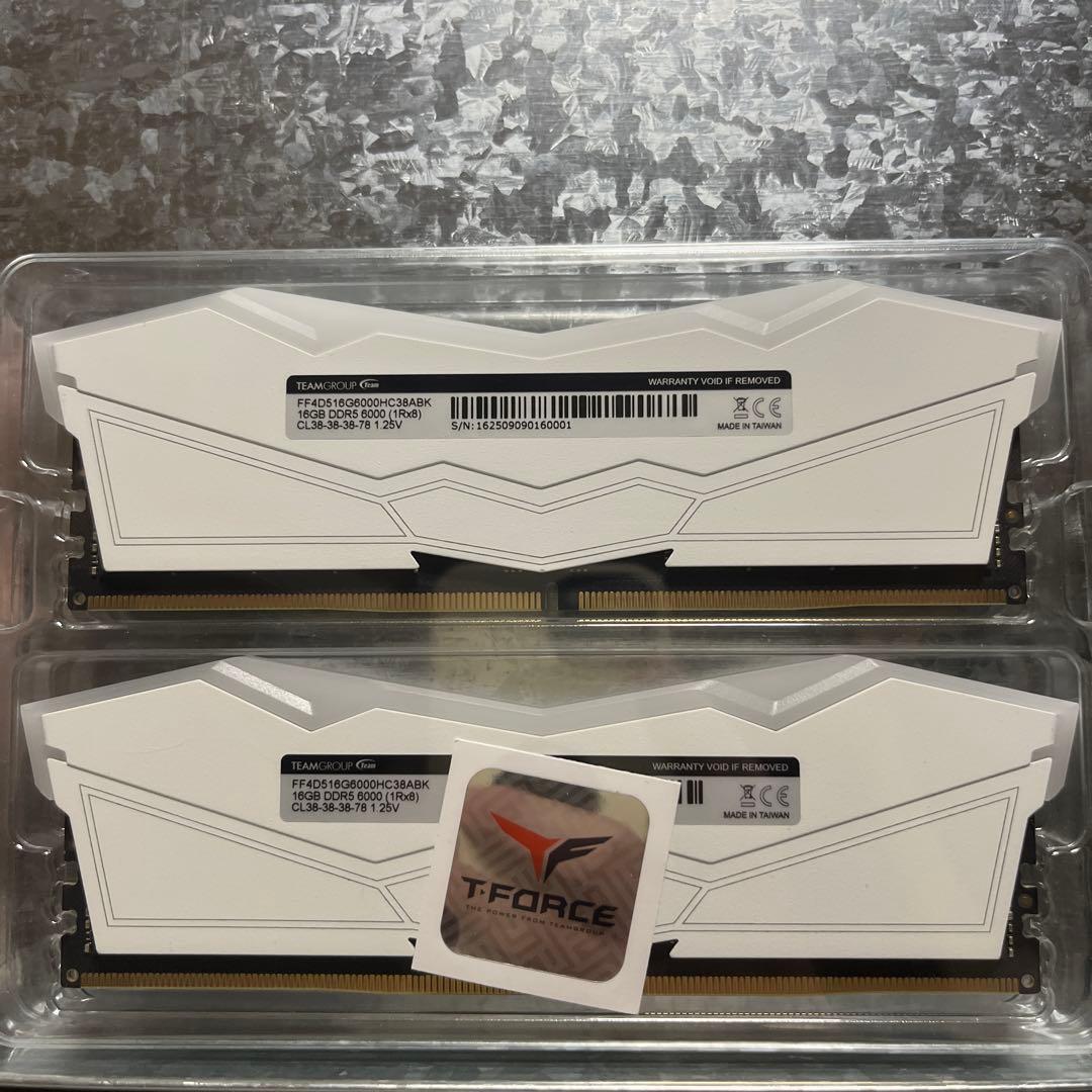 Team RGB DDR5 6000MHz 32GB (16GBx2枚)