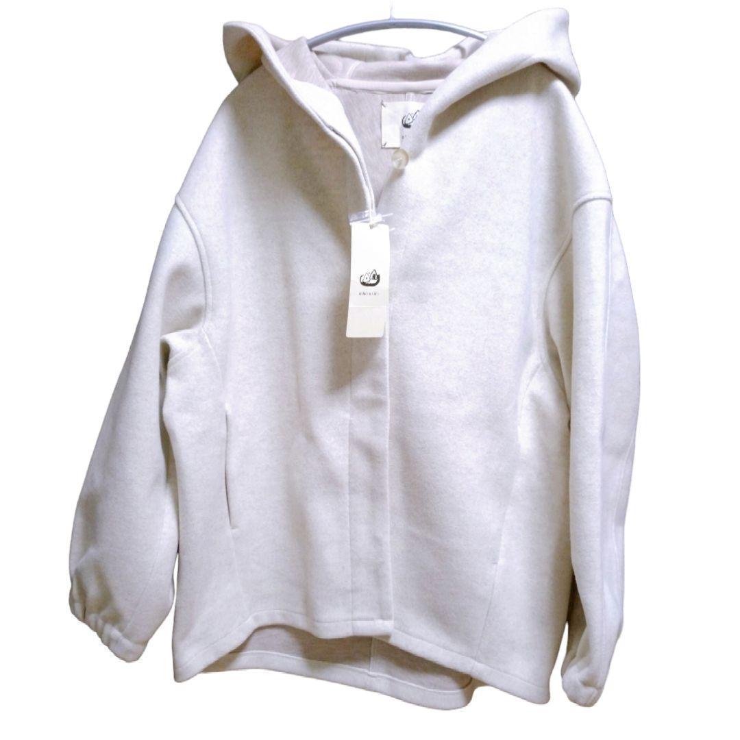 新品タグ付き♥ コムサイズム ONIGIRI オニギリ フーディコート フード付