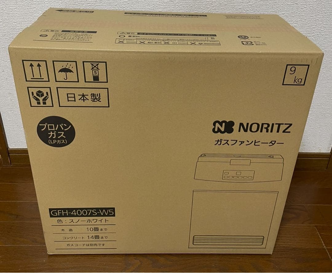 ノーリツ ガスファンヒーター GFH-4007S-WS【新品未開封】