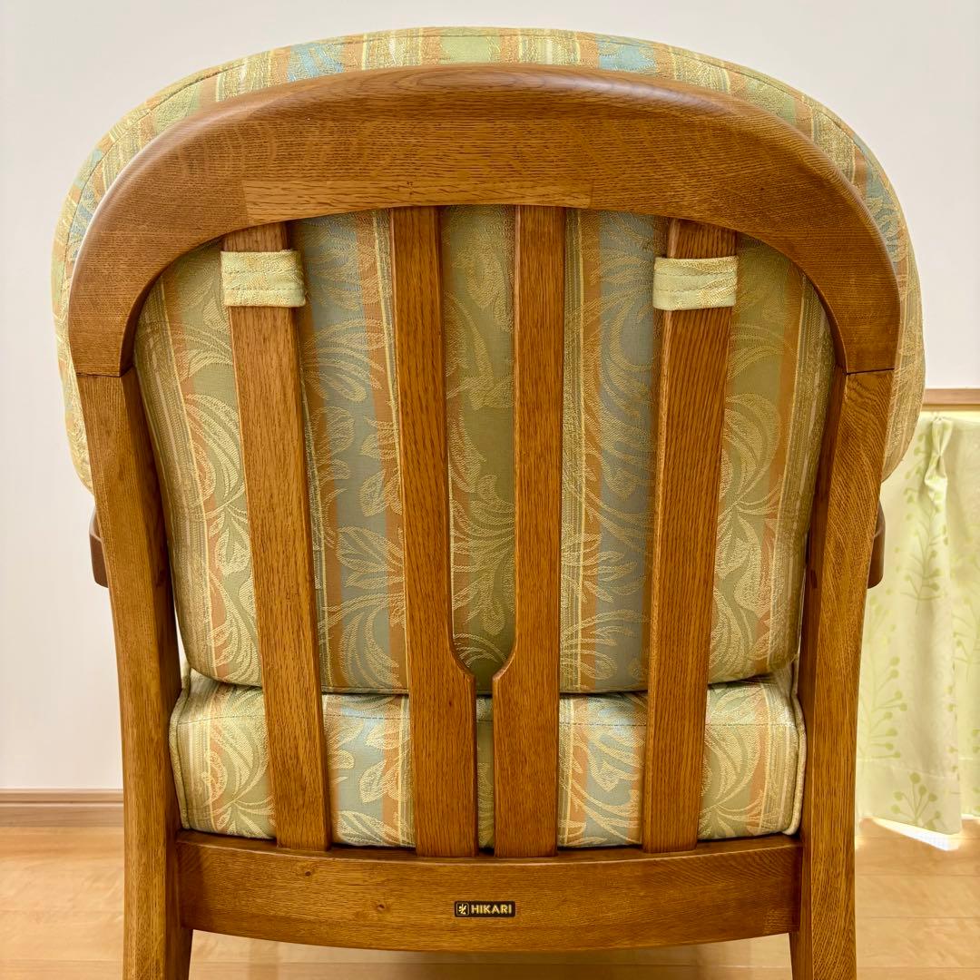 【美品】HIKARI 光製作所 アンティーク アームチェア 1人掛けソファ