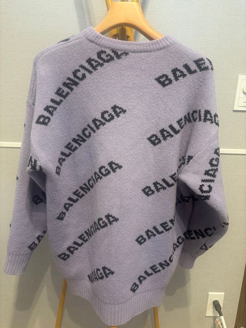 BALENCIAGA オーバーサイズニット ラベンダー