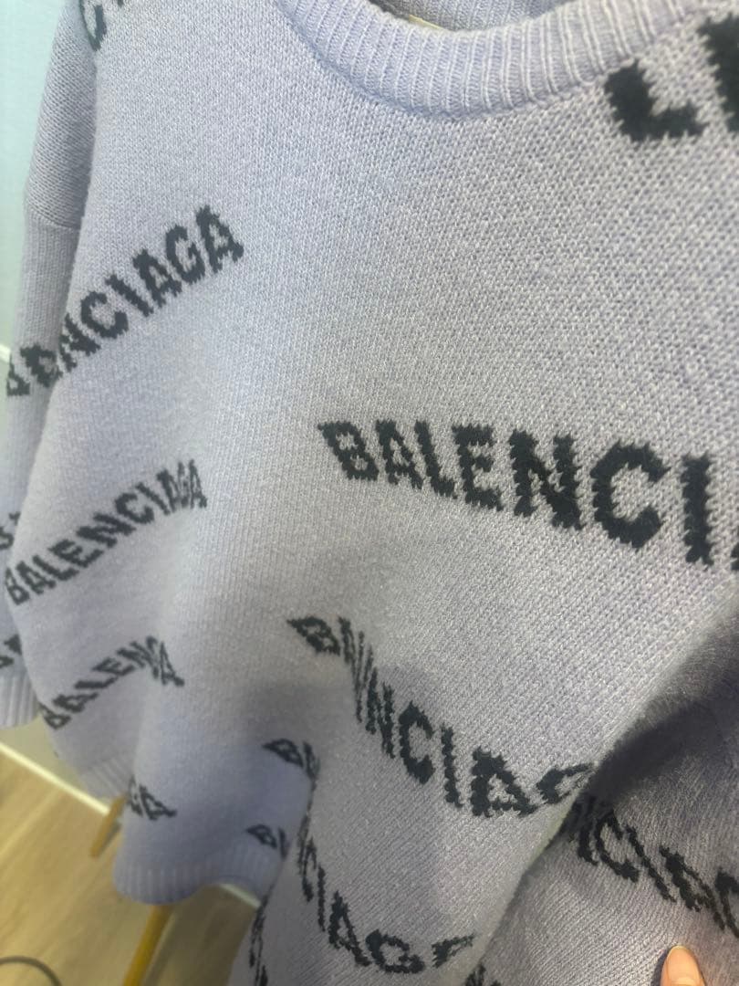 BALENCIAGA オーバーサイズニット ラベンダー