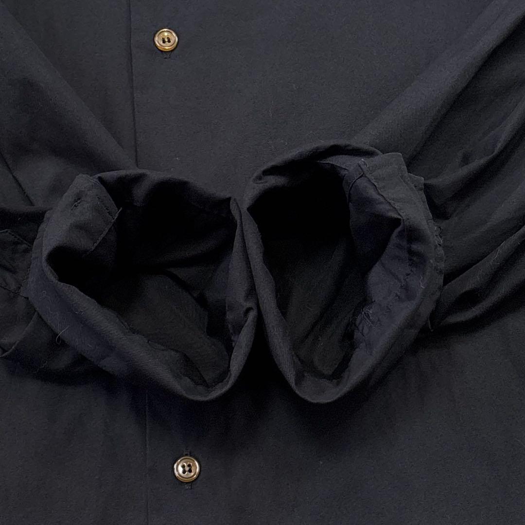 美品【ヴィヴィアンウエストウッドメン】ブラック　オーブ　七分袖　変形シャツ　50