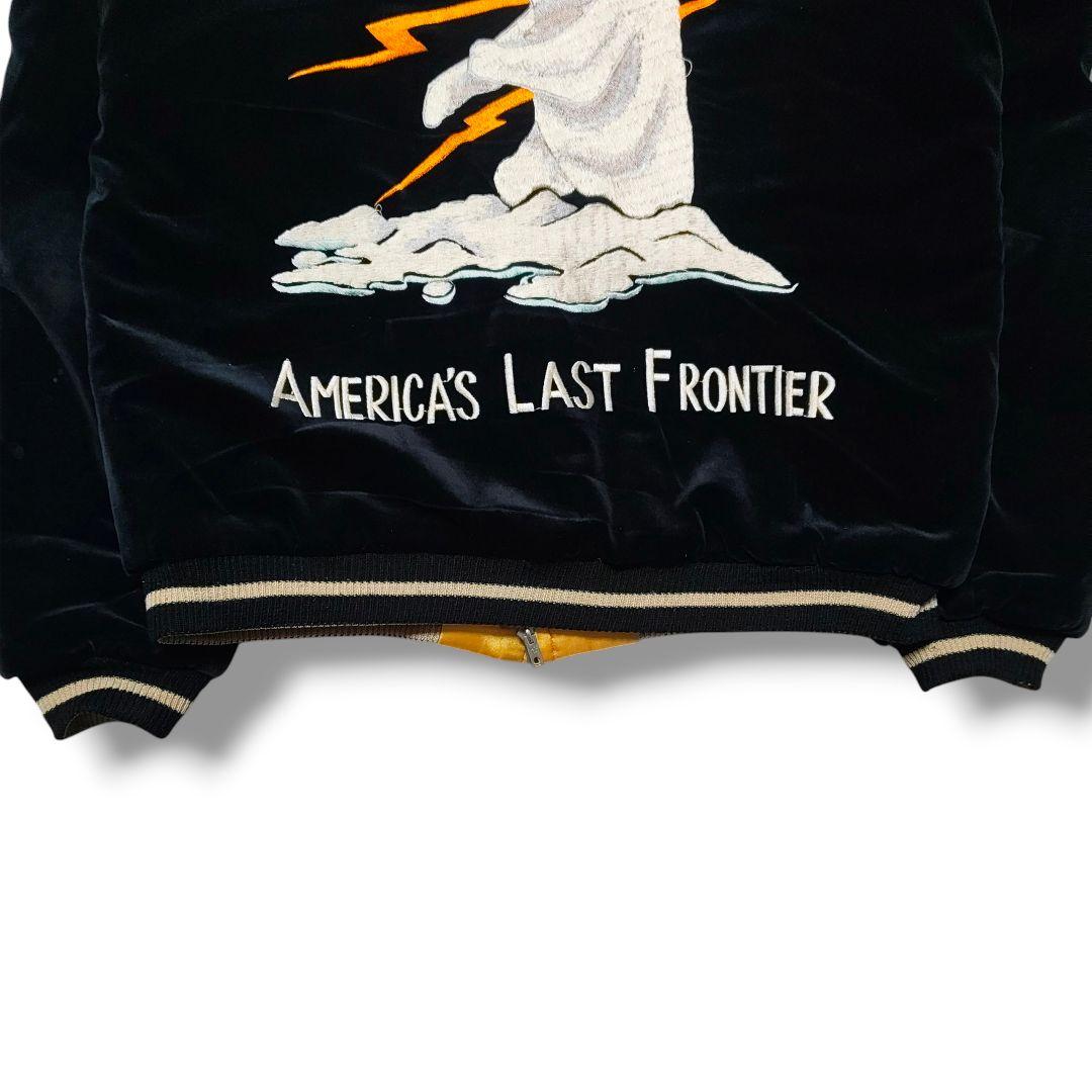 訳アリ テーラー東洋 アラスカ 別珍 リバーシブル スカジャン 白熊 犬ぞり L