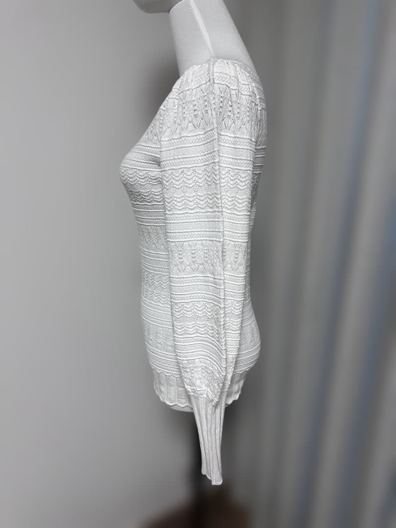 Sezane　セザンヌ　ブラウス　ニット　M　ホワイト　Roma Jumper