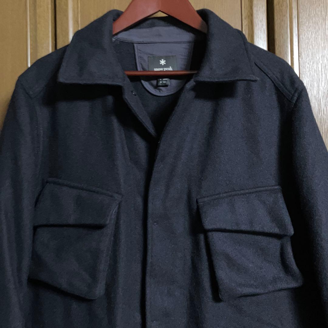 peak スノーピーク ウールジャケット ネイビー Lサイズ