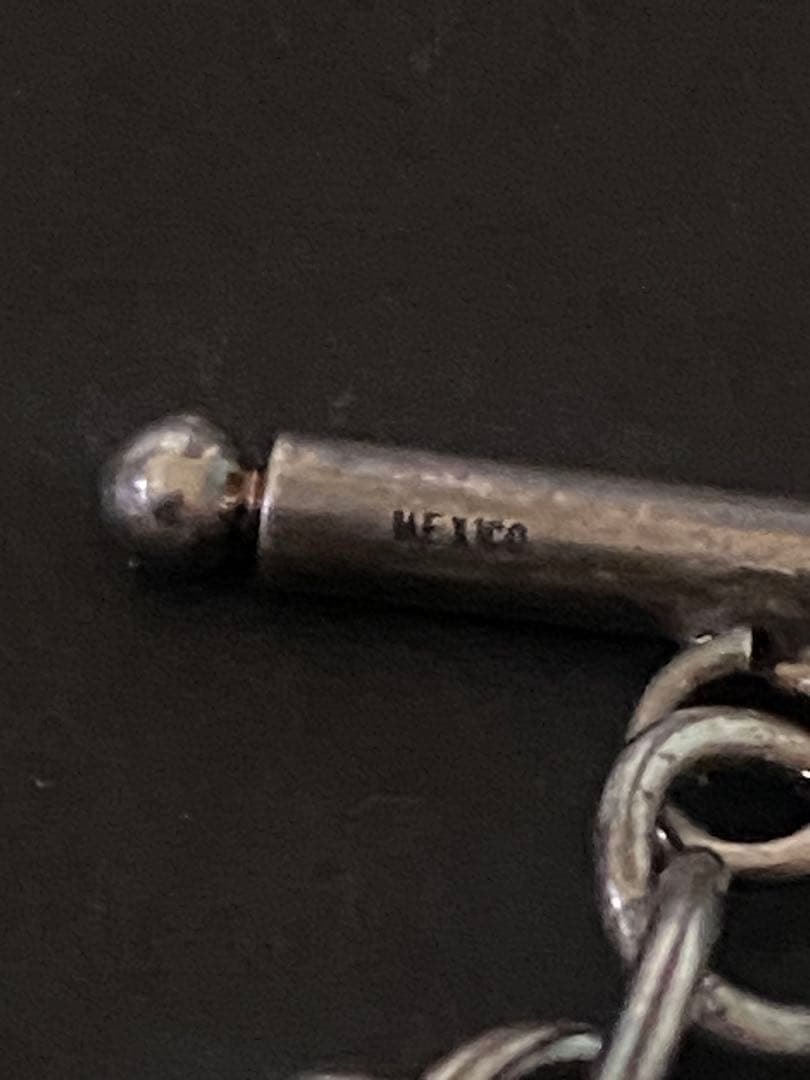 メキシコ Vintage DNA チェーンリンク ネックレス シルバー925