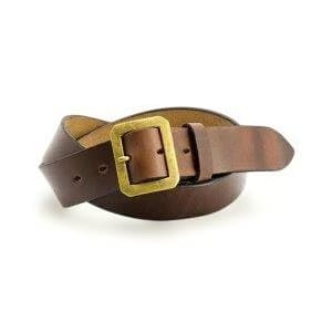 アートブラウン　クロムエクセルレザー　ギャリソンベルト　３２　チョコブラウン茶芯
