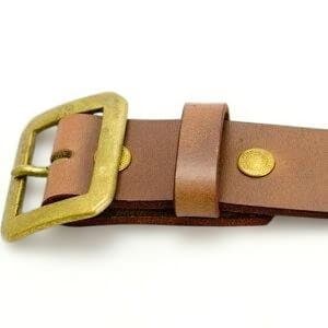 アートブラウン　クロムエクセルレザー　ギャリソンベルト　３２　チョコブラウン茶芯