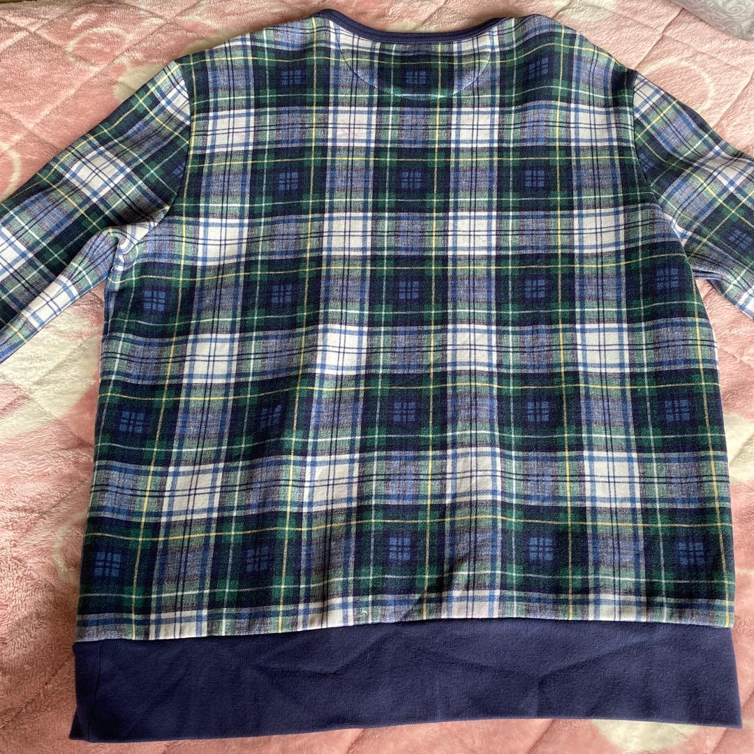 ポロラルフローレン　POLO チェック柄クマトレーナー