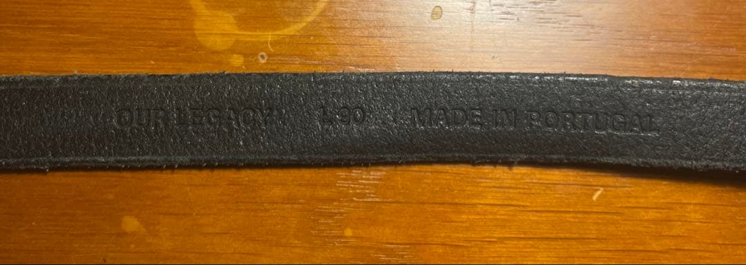 OUR LEGACYアワーレガシー 2CM BELT ベルト 90 ブラック