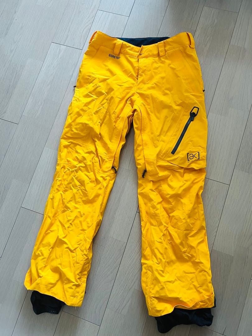 美品 BURTON [ak] M パンツ　バートン　ジャケット　黄色　イエロー