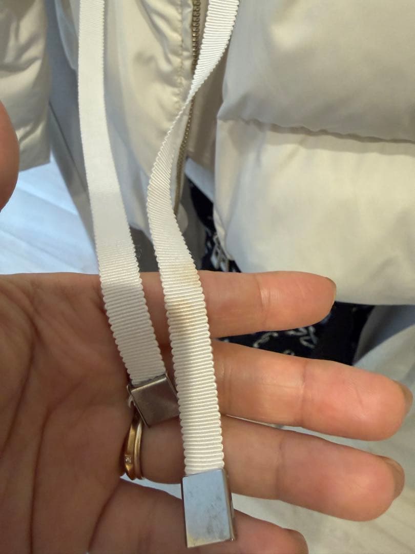 a*〇様 CELFORD ファー襟付キルティングショートコート アイボリー36