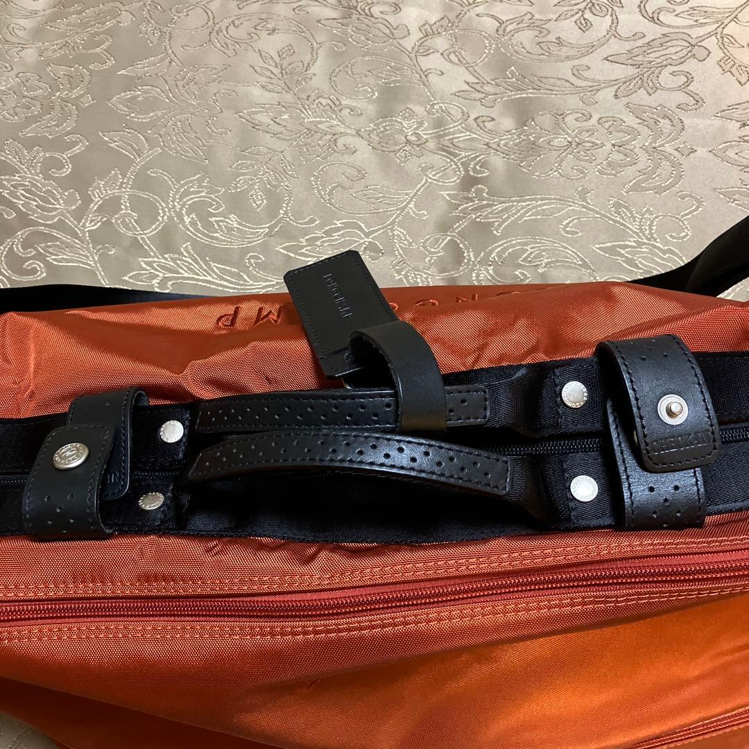 美品！LONGCHAMP ボストンバッグ オレンジ　2way 大きめ