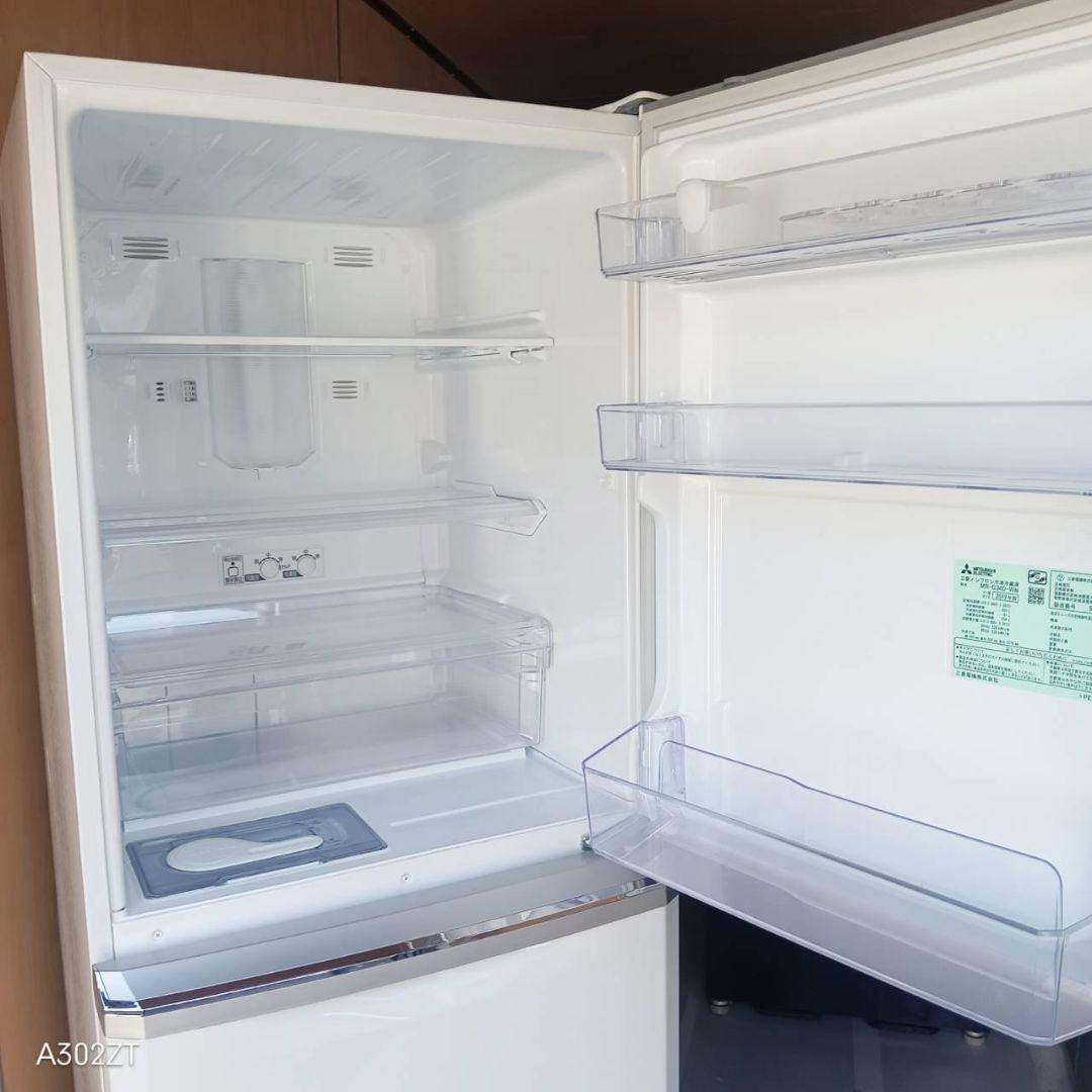 D086 送料設置無料 三菱　自動製氷機能付き　大型冷蔵庫　335L