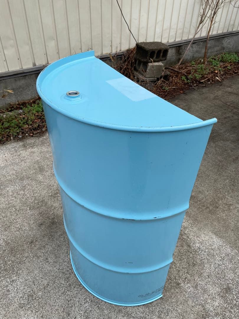 C&M ドラム缶 半切り 縦半分 無加工 2個