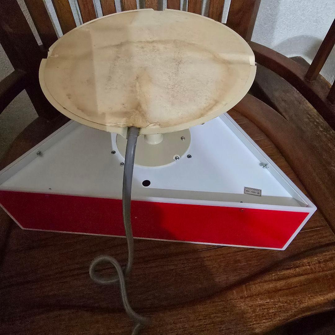 【貴重　レア物】たばこ電飾看板 プラスチック製 三角形 赤色 当時物 昭和レトロ