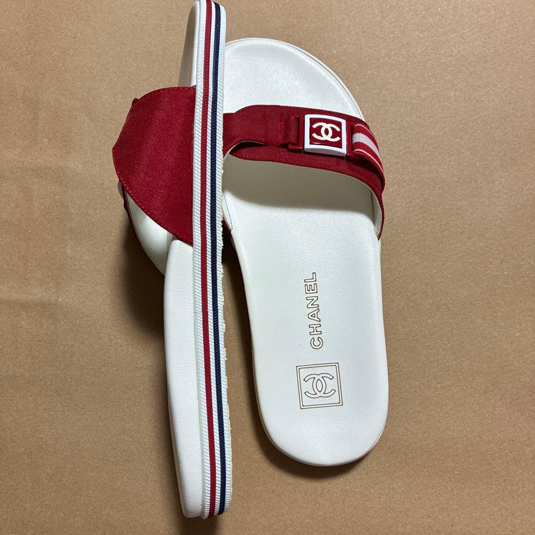 シャネル　スポーツライン　サンダル レディース34