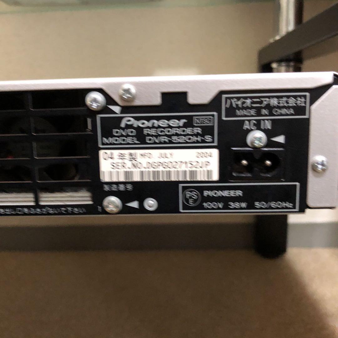 その他 pioneer DVD recorder model dvr-520h-s