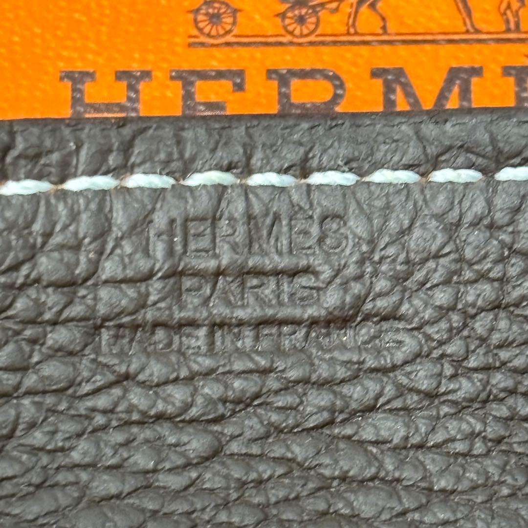 未使用保管品 エルメス HERMES ヴィド・ポッシュPM レザー正方形小物入れ